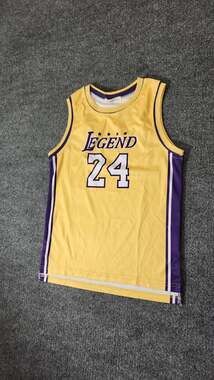 LingQiShiZu Legend 24 Kids Basketball Jersey Yellow